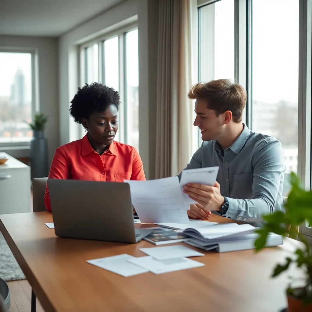 Nederlandse familie die samen hun budget plant aan de keukentafel