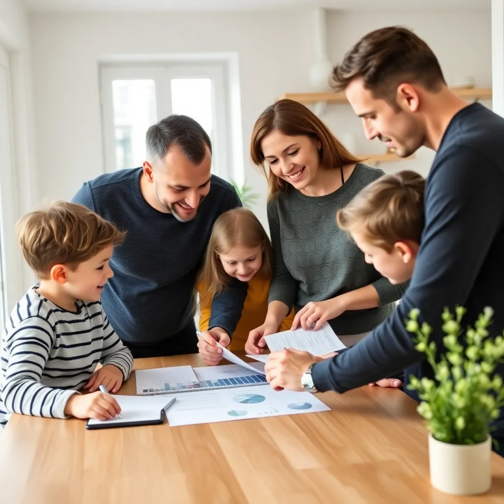 Persoon die rustig financiën plant aan een houten tafel