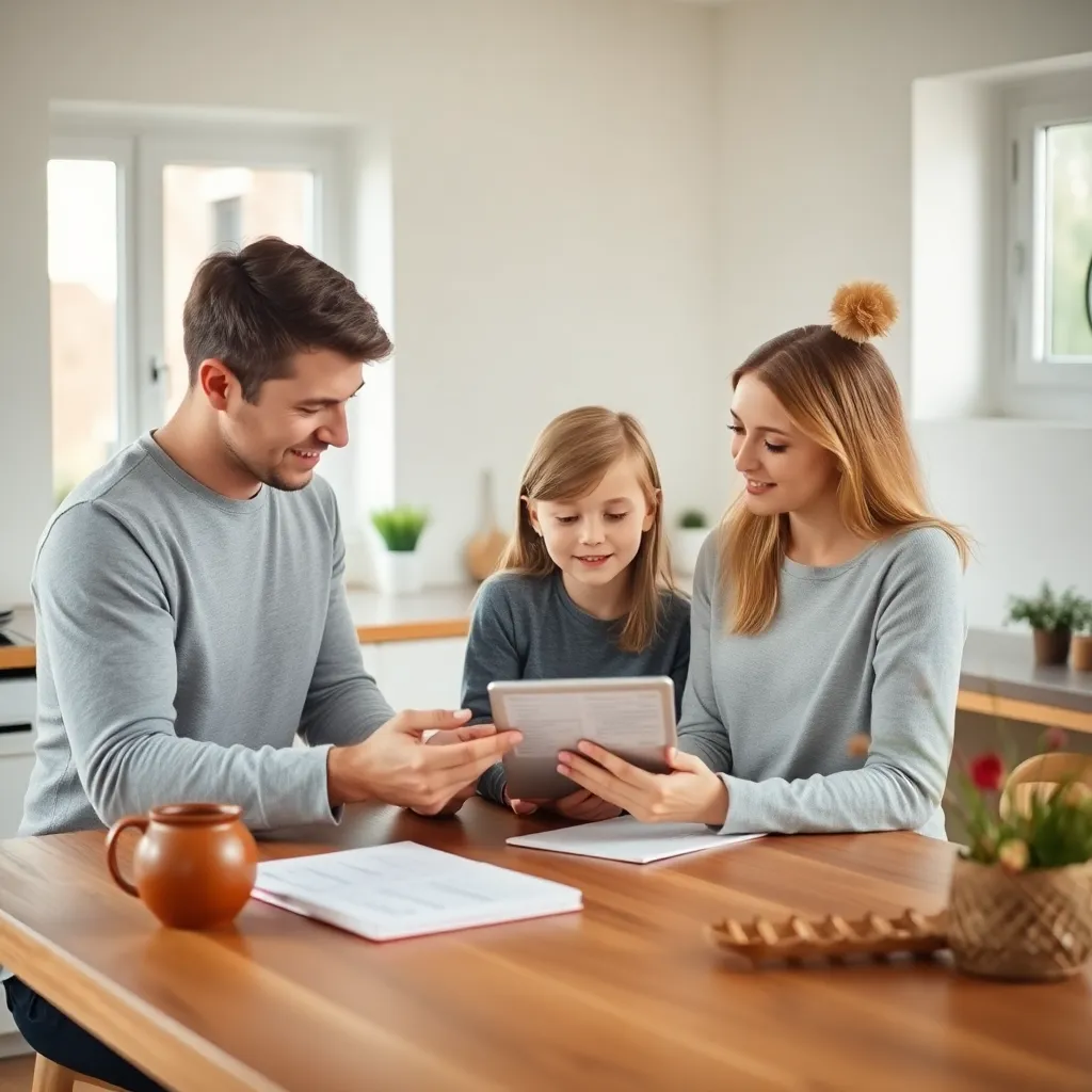 Persoon die mindful met financiën bezig is in een rustige Nederlandse omgeving