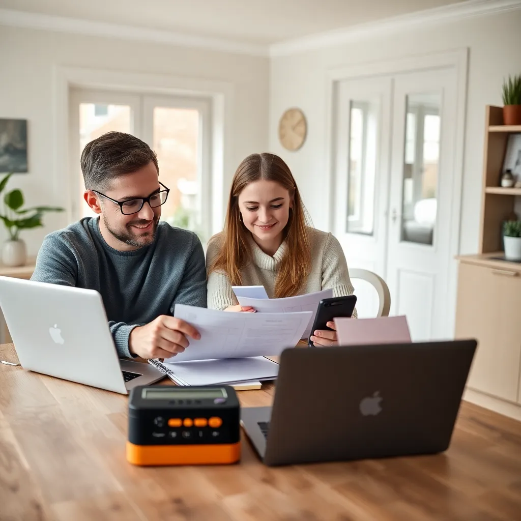 Persoon die mediteert met financiële documenten